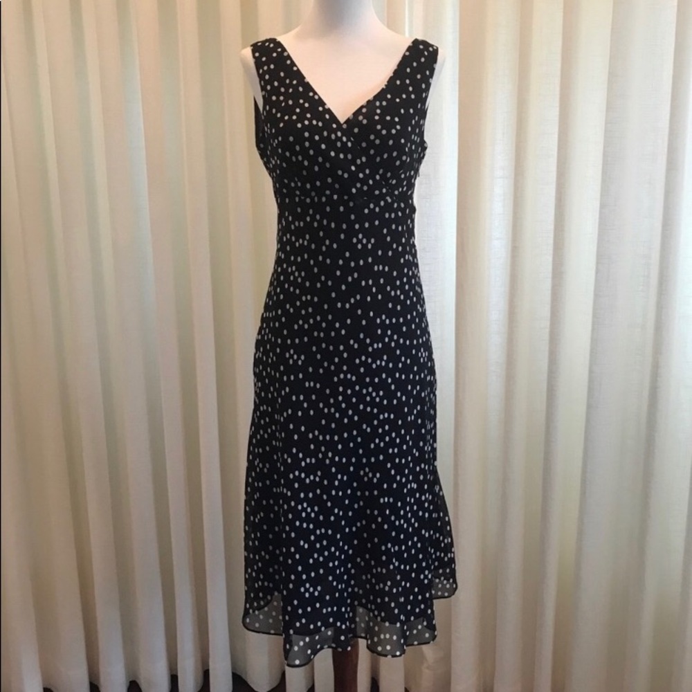 Bloomingdales Poko Dot 3/4 Dress